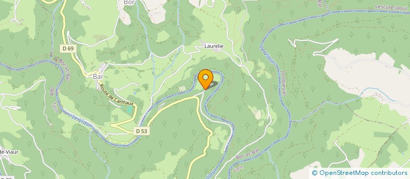 localisation de l'entreprise GAEC DES BOUCLES DU VIAUR à MONTIRAT