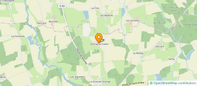 localisation de l'entreprise GAEC DES BOULEAUX à ROMANS