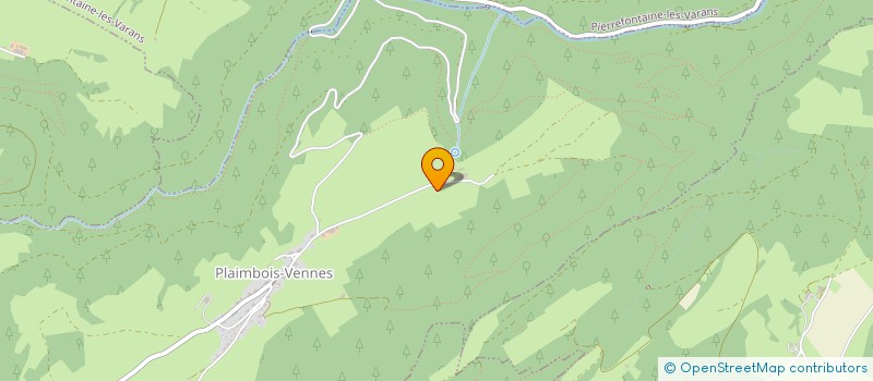 localisation de l'entreprise GAEC DES BOUTONS D'OR à PLAIMBOIS-VENNES