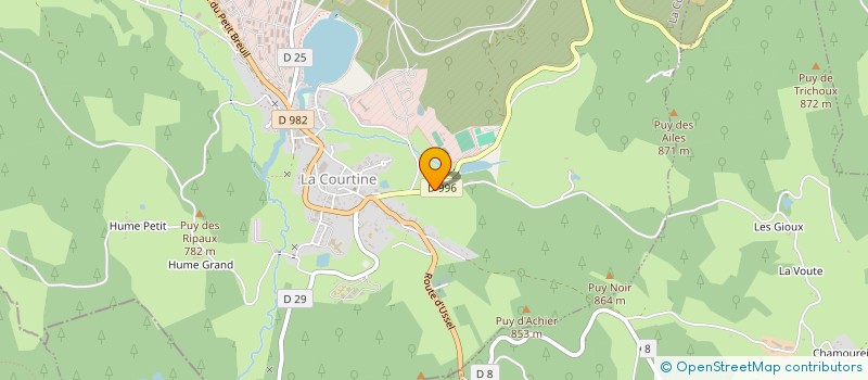 localisation de l'entreprise GAEC DES BRAME FAON à LA COURTINE
