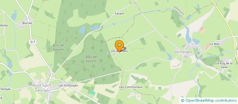 localisation de l'entreprise GAEC DES BRANDES  VERNEIGES
