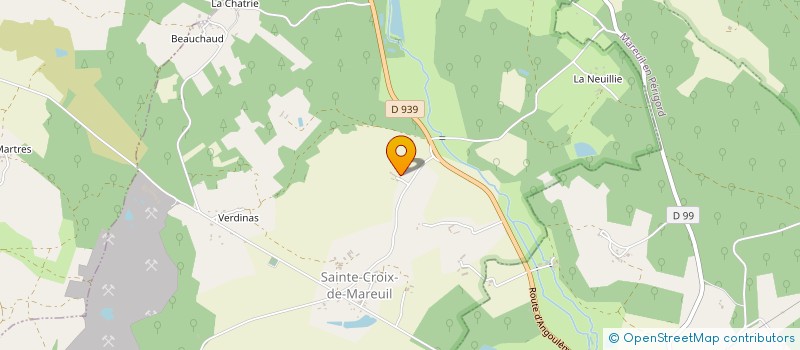 localisation de l'entreprise GAEC DES BREGNES  SAINTE-CROIX-DE-MAREUIL