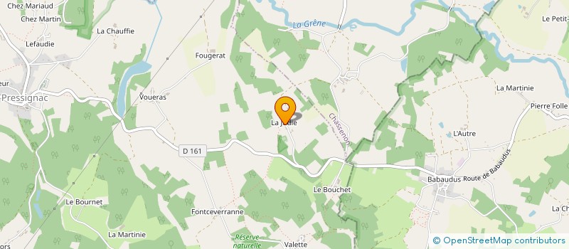 localisation de l'entreprise GAEC DES BREILLAUDS à PRESSIGNAC