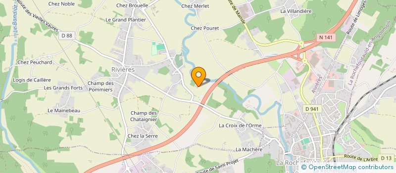 localisation de l'entreprise GAEC DES BRETTES à YVRAC-ET-MALLEYRAND