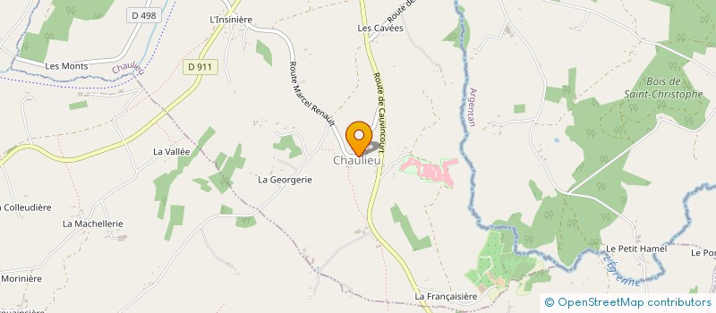 localisation de l'entreprise GAEC DES BRINGES à PERRIERS-EN-BEAUFICEL