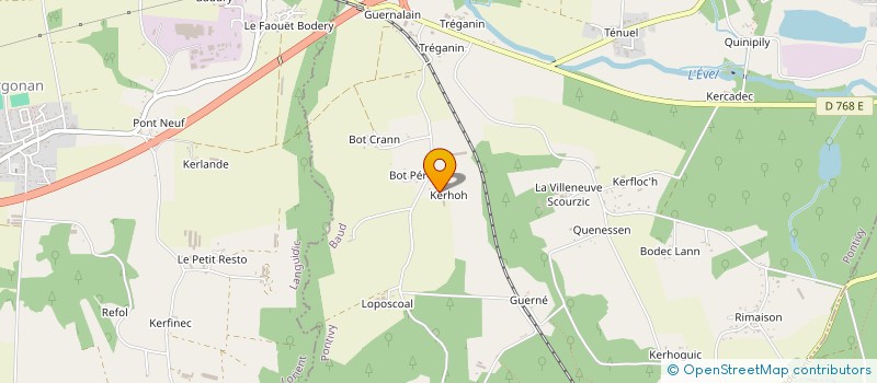 localisation de l'entreprise GAEC DES BRUNES à BAUD