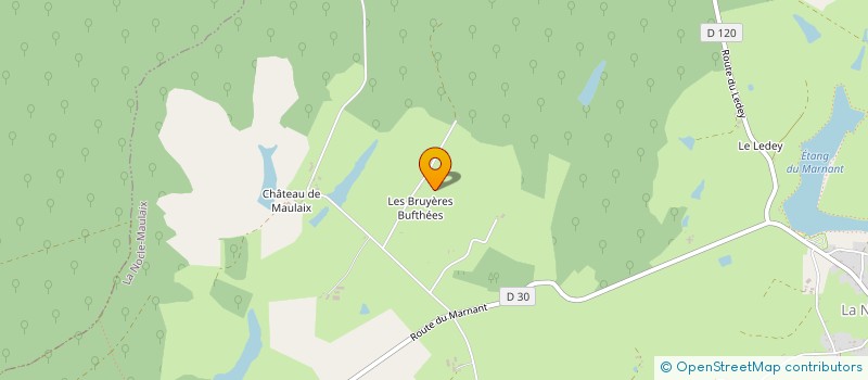 localisation de l'entreprise GAEC DES BRUYERES à LA NOCLE-MAULAIX