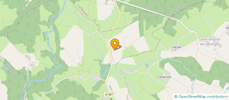 localisation de l'entreprise GAEC DES BRUYERES  SAUVAGNAT