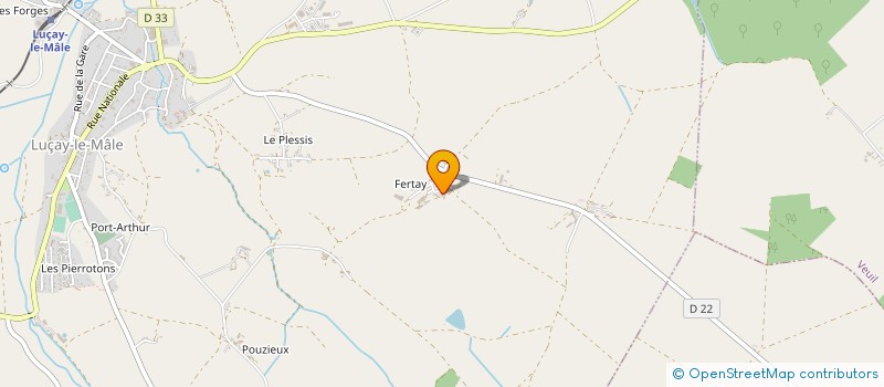 localisation de l'entreprise GAEC DES BRUYERES à LUCAY-LE-MALE