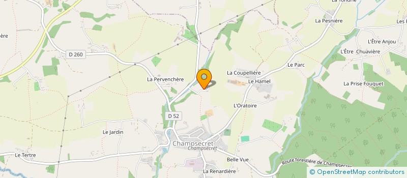 localisation de l'entreprise GAEC DES BRUYERES LABBE à LONLAY L'ABBAYE