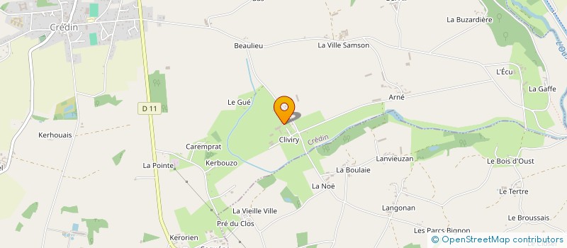 localisation de l'entreprise GAEC DES BUTTES à CREDIN