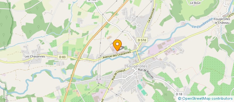 localisation de l'entreprise GAEC DES CALOUETTES  FOUGEROLLES-SAINT-VALBERT