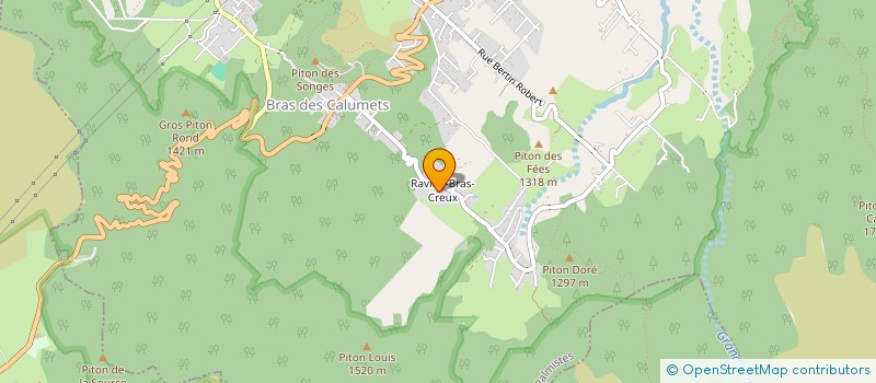 localisation de l'entreprise GAEC DES CALUMETS  LA PLAINE-DES-PALMISTES