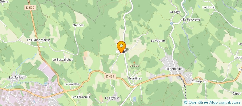 localisation de l'entreprise GAEC DES CAMPANULES à SAINT-PAL-DE-MONS