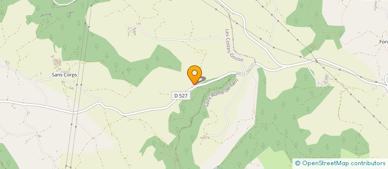 localisation de l'entreprise GAEC DES CAUSSES ET ROUGIERS  LES COSTES GOZON