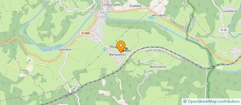 localisation de l'entreprise GAEC DES CAYROUSES  CAMPAGNAC