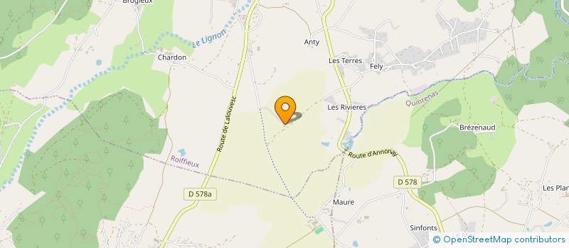 localisation de l'entreprise GAEC DES CEDRES  ROIFFIEUX