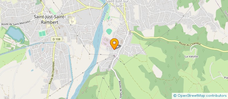 localisation de l'entreprise GAEC DES CERISIERS à SAINT-JUST-SAINT-RAMBERT