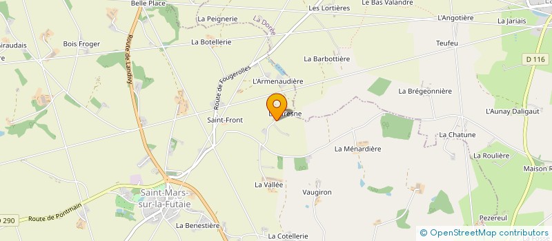 localisation de l'entreprise GAEC DES CHALUZ 2 à LA PELLERINE