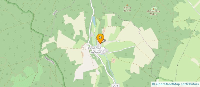 localisation de l'entreprise GAEC DES CHAMPEAUX  DOMECY-SUR-LE-VAULT