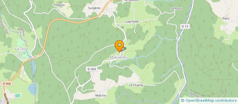 localisation de l'entreprise GAEC DES CHAMPIGNONS à LA CHAPELLE-GENESTE