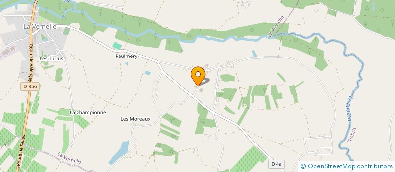 localisation de l'entreprise GAEC DES CHAMPS DE LA FONTAINE à LA VERNELLE