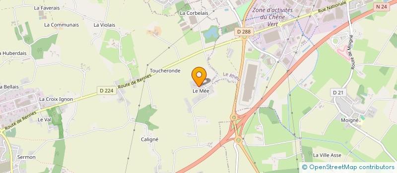 localisation de l'entreprise GAEC DES CHAMPS DU MEE à MORDELLES