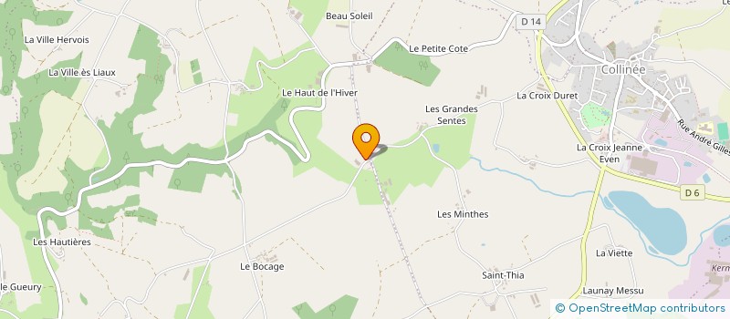 localisation de l'entreprise GAEC DES CHAMPS FLEURIS à LE MENE