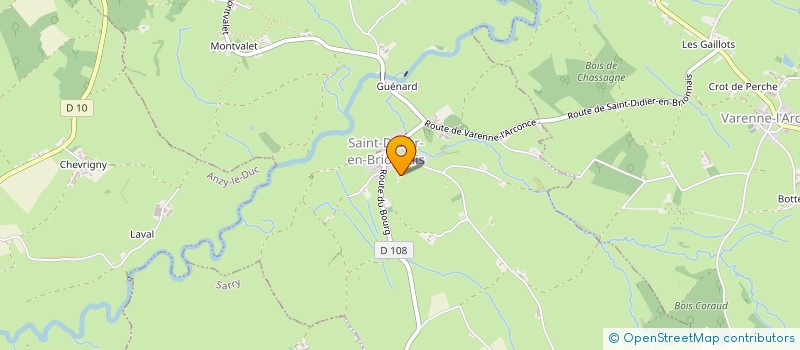 localisation de l'entreprise GAEC DES CHANDONS à ANZY-LE-DUC