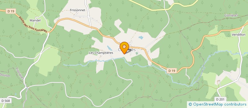 localisation de l'entreprise GAEC DES CHAPELOUS à LA CHAPELLE-GENESTE