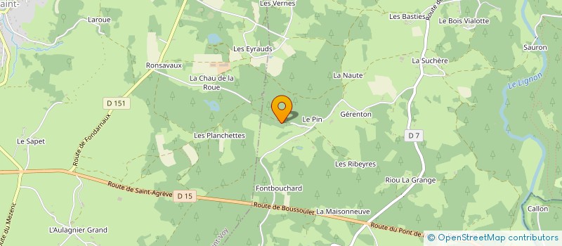 localisation de l'entreprise GAEC DES CHARDONS  LE CHAMBON-SUR-LIGNON