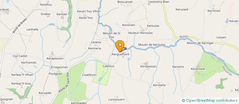 localisation de l'entreprise GAEC DES CHARMES  PLOUARZEL