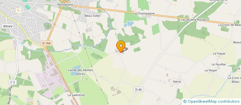 localisation de l'entreprise GAEC DES CHATAIGNIERS à AVESSAC