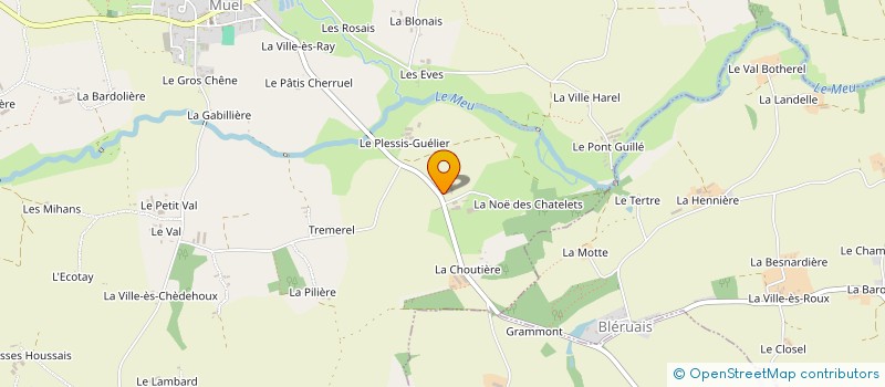 localisation de l'entreprise GAEC DES CHATELETS  MUEL