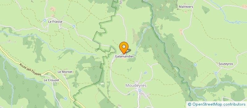 localisation de l'entreprise GAEC DES CHAUMIERES à MOUDEYRES