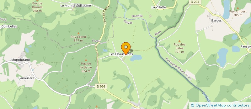 localisation de l'entreprise GAEC DES CHAUSSADES à FLAYAT