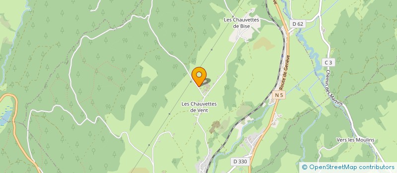 localisation de l'entreprise GAEC DES CHAUVETTES à LA CHAUMUSSE