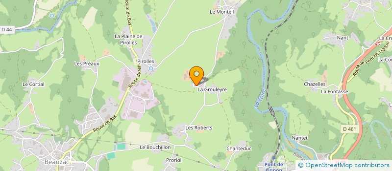 localisation de l'entreprise GAEC DES CHENES à BEAUZAC