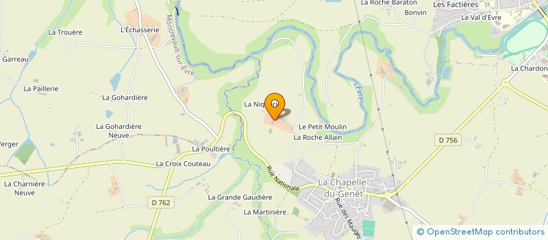 localisation de l'entreprise GAEC DES CHENES à BEAUPREAU-EN-MAUGES