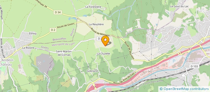 localisation de l'entreprise GAEC DES CHEVRES BRUNES  ECHALAS