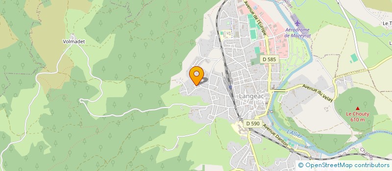 localisation de l'entreprise GAEC DES CIMES à LANGEAC