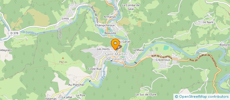 localisation de l'entreprise GAEC DES CIMES à SAINT-CLEMENT