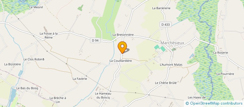 localisation de l'entreprise GAEC DES CINQ SILLONS  FEUGERES