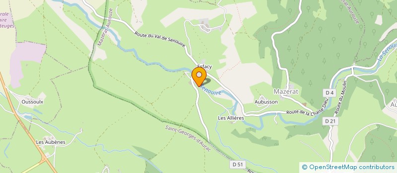 localisation de l'entreprise GAEC DES CIRCAETES à MAZERAT-AUROUZE