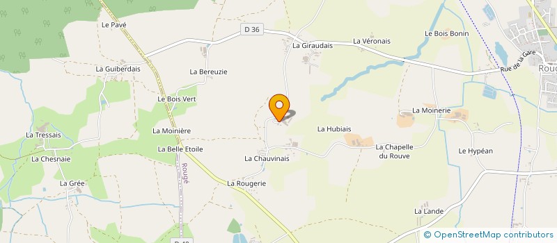 localisation de l'entreprise GAEC DES CLAIES à ROUGE