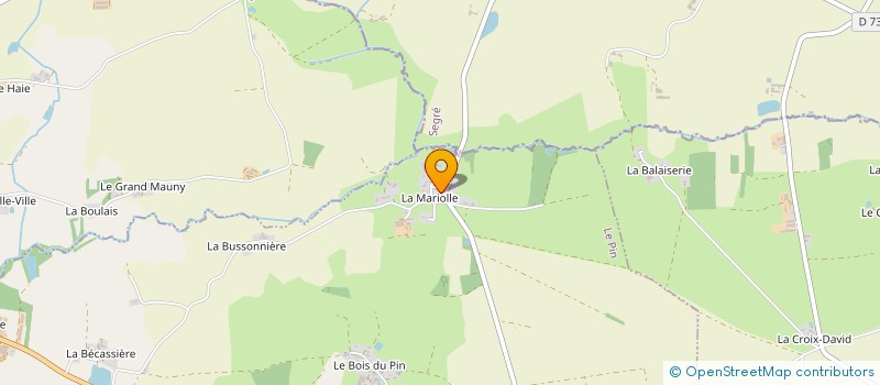 localisation de l'entreprise GAEC DES CLAIRIERES à VALLONS-DE-L'ERDRE