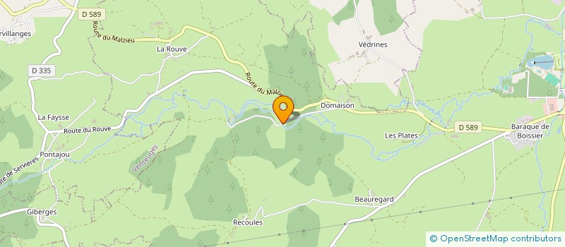 localisation de l'entreprise GAEC DES CLARINES à SAUGUES