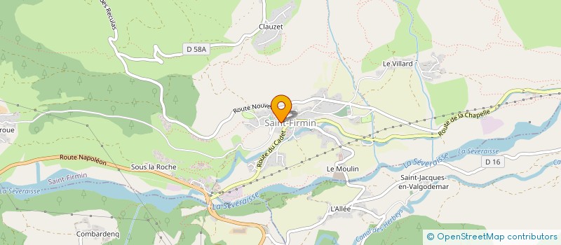localisation de l'entreprise GAEC DES CLARINES à SAINT-JACQUES-EN-VALGODEMARD
