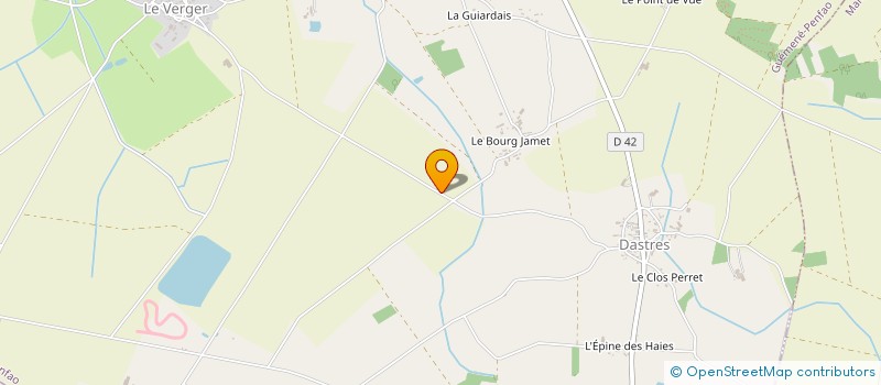 localisation de l'entreprise GAEC DES CLAYES  GUEMENE-PENFAO