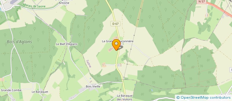 localisation de l'entreprise GAEC DES CLOUTIERS à SAONE